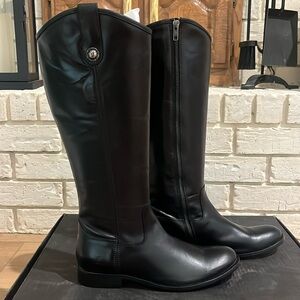 NWT Frye Melissa Inside Zip Boots Black 8.5M